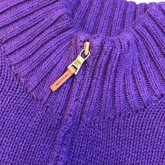 Vintage Polo by Ralph Lauren Estate Rib Half-Zip Knit Sweater - Size XXL - Picture 7 of 13